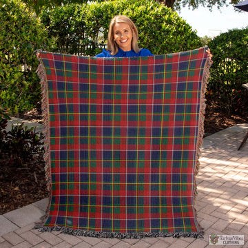 Quebec Province Canada Tartan Woven Blanket