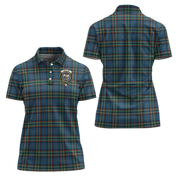 Ralston UK Tartan Polo Shirt with Family Crest For Women