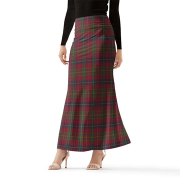 Rice of Wales Tartan Womens Full Length Skirt