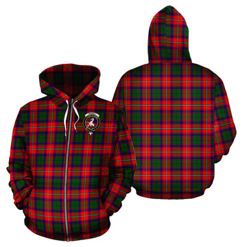 Riddell Tartan Hoodie with Family Crest