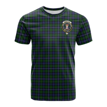 Robertson Hunting Tartan T-Shirt with Family Crest