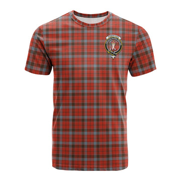 Robertson Weathered Tartan T-Shirt with Family Crest