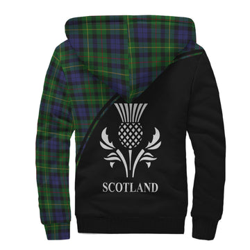 Rollo Tartan Sherpa Hoodie with Family Crest Curve Style