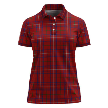Rose Tartan Polo Shirt For Women