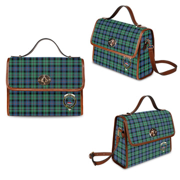 Rose Hunting Ancient Tartan Waterproof Canvas Bag with Family Crest