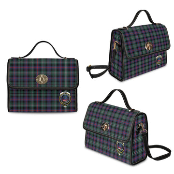 Rose Hunting Modern Tartan Waterproof Canvas Bag with Family Crest