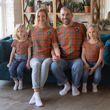 Ross Ancient Tartan T-Shirt with Family Crest