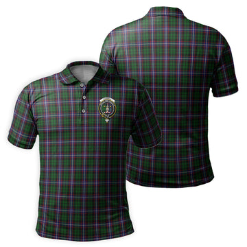 Russell Tartan Men's Polo Shirt with Family Crest