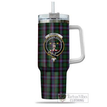 Russell Tartan and Family Crest Tumbler with Handle