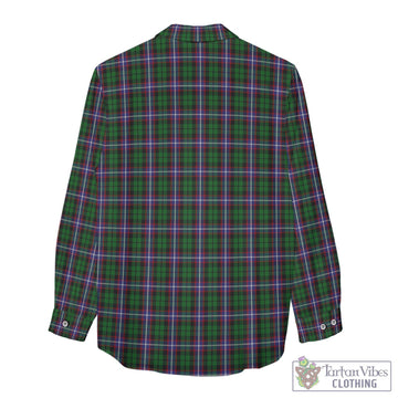 Russell Tartan Womens Casual Shirt with Family Crest