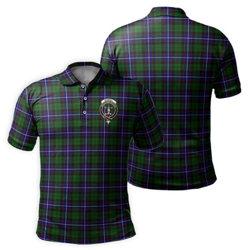 Russell Modern Tartan Men's Polo Shirt with Family Crest