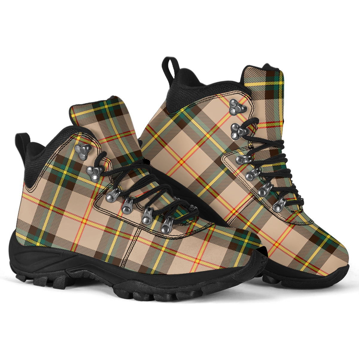 Saskatchewan Province Canada Tartan Alpine Boots - Tartanvibesclothing