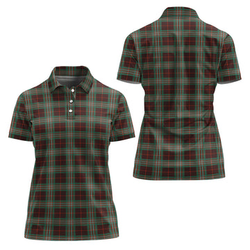 Scott Brown Ancient Tartan Polo Shirt For Women