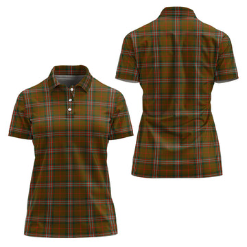 Scott Brown Modern Tartan Polo Shirt For Women