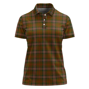 Scott Brown Modern Tartan Polo Shirt For Women