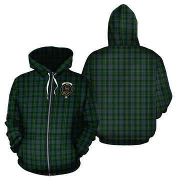Scott Hunting Tartan Hoodie with Family Crest