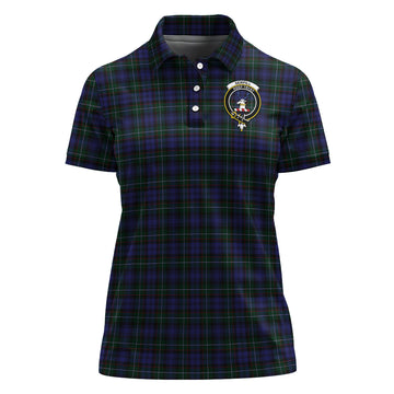 Sempill Tartan Polo Shirt with Family Crest For Women