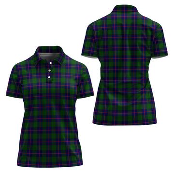 Shaw Modern Tartan Polo Shirt For Women