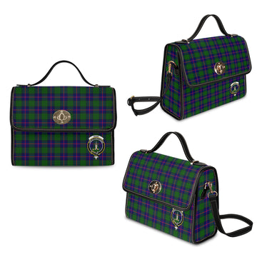 Shaw Modern Tartan Waterproof Canvas Bag with Family Crest