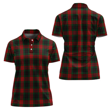 Skene of Cromar Black Tartan Polo Shirt For Women