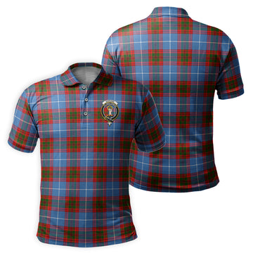 Skirving Tartan Men's Polo Shirt with Family Crest