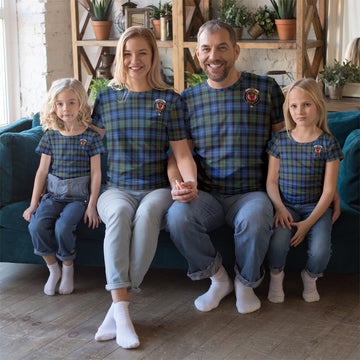 Smith Ancient Tartan T-Shirt with Family Crest