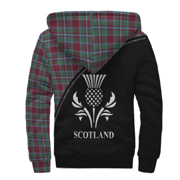 Spens (Spence) Tartan Sherpa Hoodie with Family Crest Curve Style