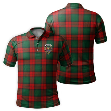 Stewart Atholl Modern Tartan Men's Polo Shirt with Family Crest