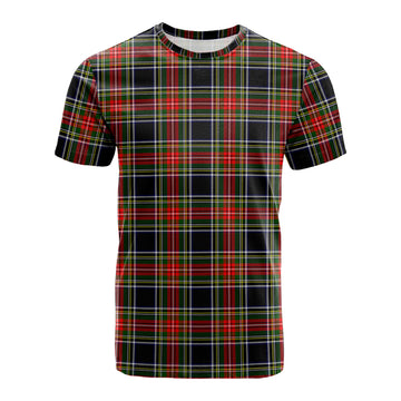 Stewart Black Tartan T-Shirt
