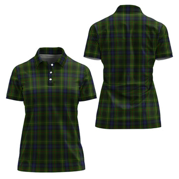 Stewart Hunting Tartan Polo Shirt For Women