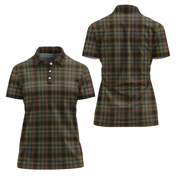 Stewart Hunting Weathered Tartan Polo Shirt For Women