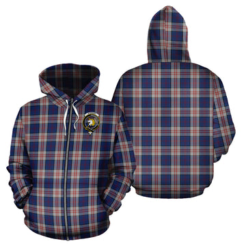 Stewart of Appin Hunting Dress Tartan Hoodie with Family Crest