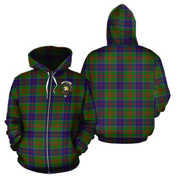 Stewart of Appin Hunting Modern Tartan Hoodie with Family Crest