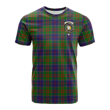 Stewart of Appin Hunting Modern Tartan T-Shirt with Family Crest