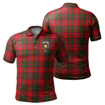 Stewart of Appin Modern Tartan Men's Polo Shirt with Family Crest
