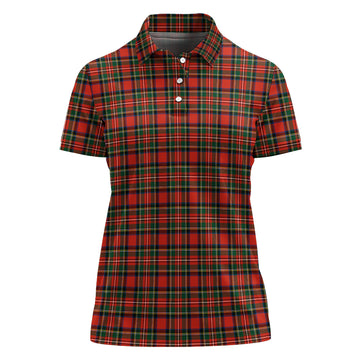 Stewart Royal Modern Tartan Polo Shirt For Women