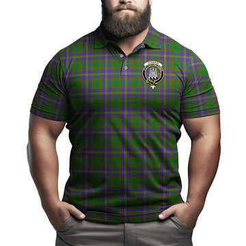 Strange of Balkaskie Tartan Men's Polo Shirt with Family Crest