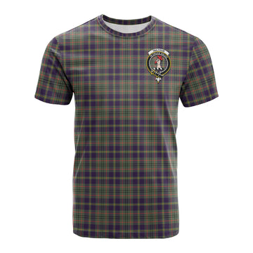Taylor Weathered Tartan T-Shirt with Family Crest