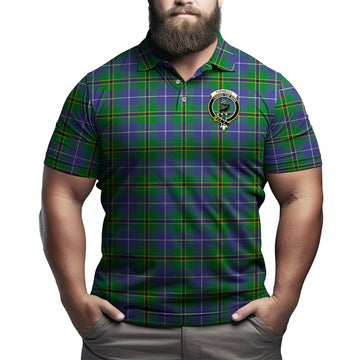 Turnbull Hunting Tartan Men's Polo Shirt with Family Crest