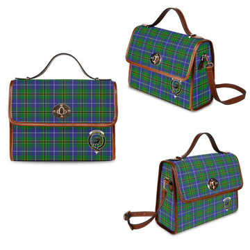 Turnbull Hunting Tartan Waterproof Canvas Bag with Family Crest