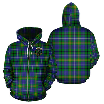 Turnbull Hunting Tartan Hoodie with Family Crest