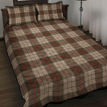 Ulster Brown Modern Tartan Quilt Bed Set