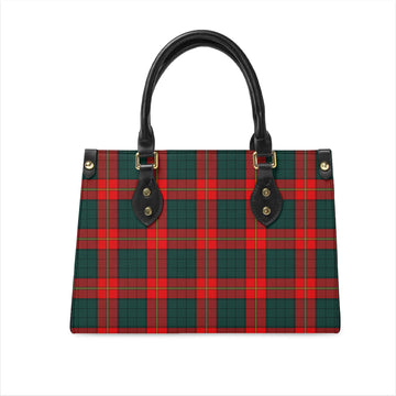Ulster Red Tartan Leather Bag
