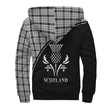 Wallace Dress Tartan Sherpa Hoodie with Family Crest Curve Style