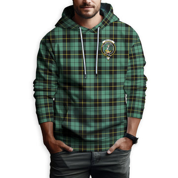 Wallace Hunting Ancient Tartan Hoodie with Family Crest