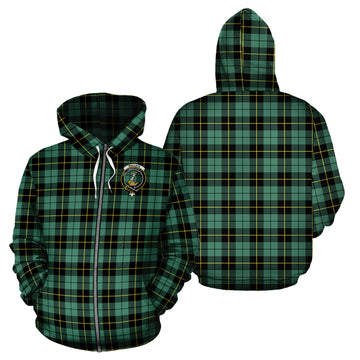Wallace Hunting Ancient Tartan Hoodie with Family Crest