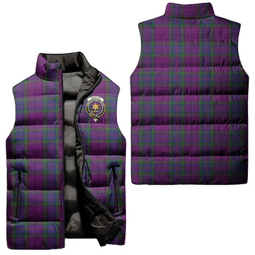 Wardlaw Tartan Sleeveless Puffer Jacket with Family Crest