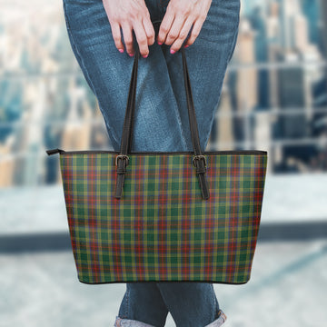 Waterford County Ireland Tartan Leather Tote Bag