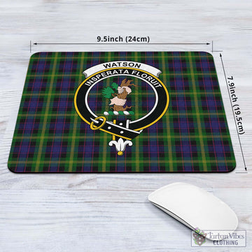 Watson Tartan Mouse Pad with Family Crest