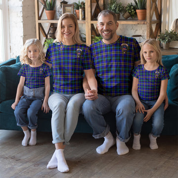 Weir Modern Tartan T-Shirt with Family Crest